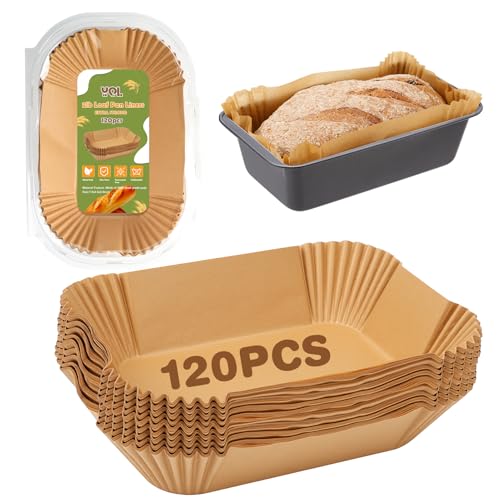 YQL Loaf Pan Liners, Nonstick Paper Liners for 9x5 Baking Pan - size: 120PCS