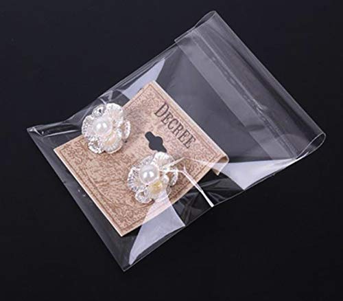 JOSDIOX Self Sealing Cellophane Cookie Bags for Gift Giving, Clear Resealable opp Bag With Self Adhesive Individual Plastic Bags for Packaging 200Pieces (3" x 4") - color: clear 2