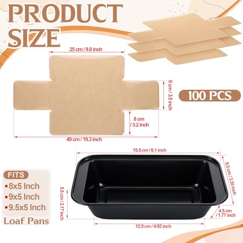 2 Pack Nonstick Loaf Pan Set, 9 x 5 Inch Carbon Steel Bakeware