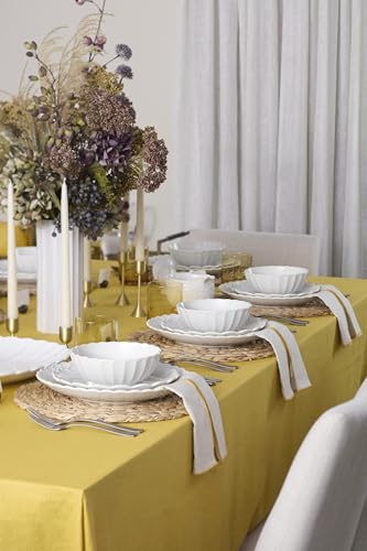 Lenox French Perle Scallop White Dinnerware Set with Accent Plates - color: White, style: 12-Piece Dinnerware Set