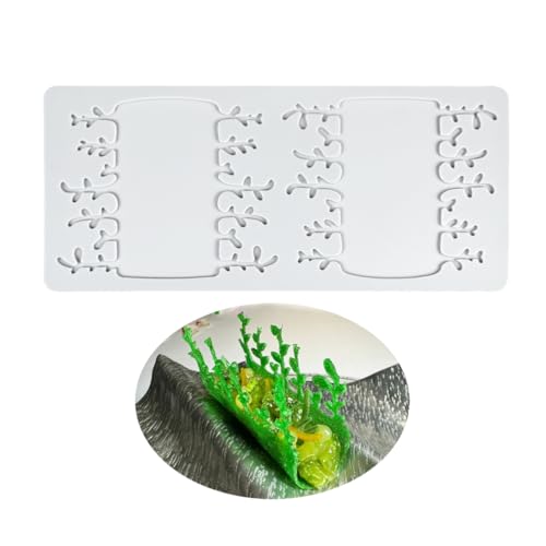 TUKE Tree Embossing Mold Silicone for Fondant & Chocolate - size: C_ Sapling