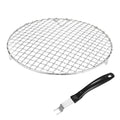 M METERXITY 1-Set Cooling Rack 9.8" Round 201 Stainless Steel, Silver - size: 9.8 Inch