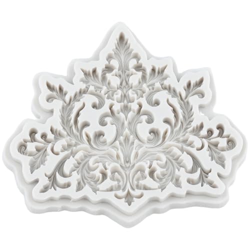Baroque Style Silicone Molds Curlicues Scroll Lace Fondant Mold - color: Style ZQ