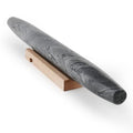 Koville African Natural Marble French Rolling Pin, 16inch Non-Stick Rolling Pin for Baking, Dough Roller for Pasta, Dumpling, Fondant, Pie, Bread, Pizza, Kitchen Baking Tools(Monte Grigio) - color: Shuttle Grey Marble 16 Inch