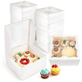 NPLUX 4 Pack 1+5 Bento Cake Cupcake Boxes with Window