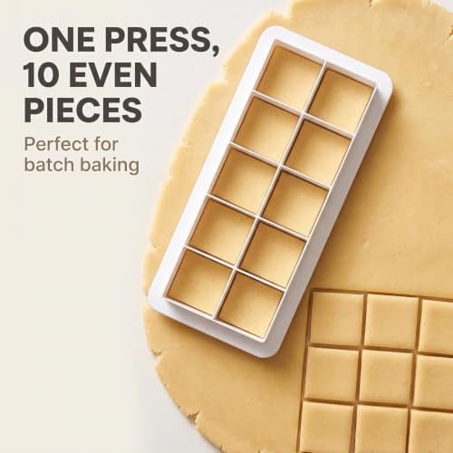 3Pcs White Square Cookie Cutter Set, Geometric Multicutter Square Cake Fondant, Cookie Biscuit Cutters Cake Decorating,Cookie Cutters Baking Tools and Accessories(3 Size）