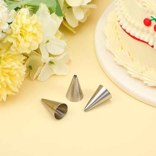 3 Pieces Cake Decrorating Tip #16, Cake Piping Tips - size: #16