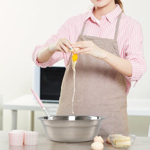 Kekow 4 Pack Large Stainless Steel Mixing Bowl, Deep Stainless Bowl