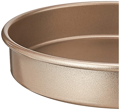 Cuisinart 9-Inch Chef's Classic Nonstick Bakeware Round Cake Pan, Champagne (Pack of 6) - size: 1 Count (Pack of 6), style: Round Cake Pan