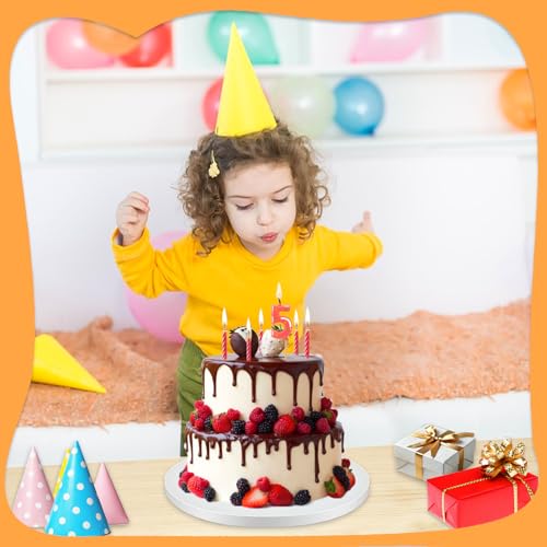 12 PCS Cake Drums 12 Inch Round, 1/2 Inch Thick Cake Boards, Food-Grade White Cardboard Cake Bases for Layer Cakes, Weddings, Birthdays & Bakery Use - size: 12 Pieces 12 inch