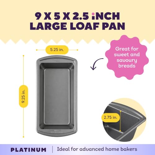 Wilton Platinum Non-Stick Loaf Pan, Made Without PFAS, 9 x 5 in - size: 9 x 5 Loaf Pan
