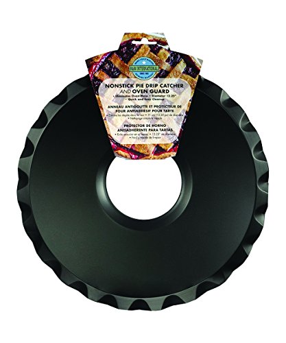 R&M Nonstick Pie Drip Catcher 12.25" - Round Oven Spill Catcher for Pies, Casseroles & Baked Goods