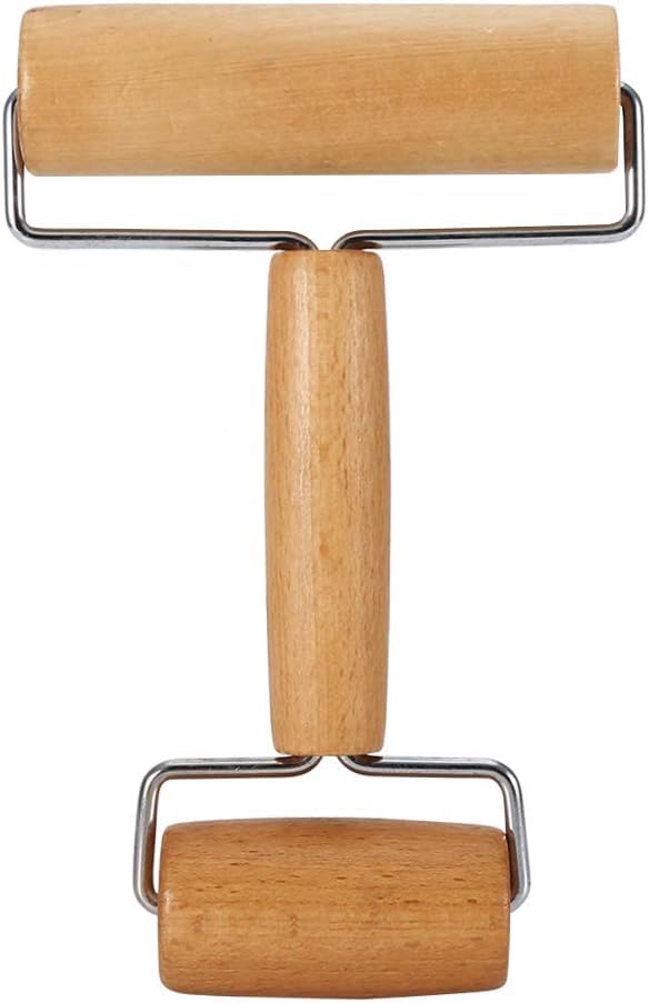 Pizza Rolling Pin, Small Rolling Pin, Non-Stick Wooden Dough Roller for Pastry Tortilla Pizza Cookie Dumpling(Type 3) - size: Type 3