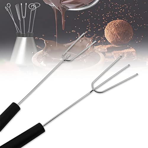 AYLIFU 6-piece Packs Stainless Steel Candy Dipping Tool Chocolate Dipping Fork Spoon Set Baking Supplies DIY Baking Decoration Tool set