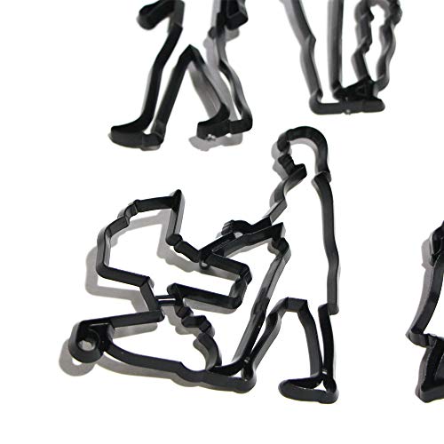 EORTA Set of 11 Fondant/Cookie Cutter Couples Silhouette Gumpaste Flowers Sugar Craft Mold Cake Decorating Tools for Husband and Wife, Wedding Birthday Valentine's Party, Families Theme - size: Families