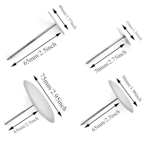 4 Pcs Stainless Steel Cake Flower Nails
