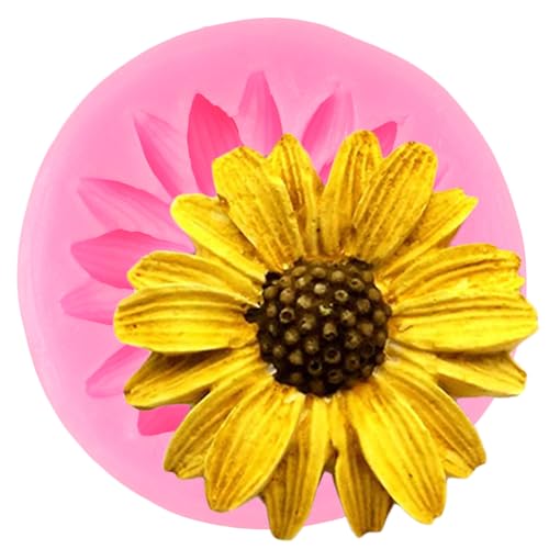 Sunflower Silicone Mold Chrysanthemum Chocolate Fondant Mold - color: Style L
