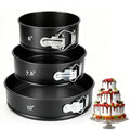 CARGEN Baking Pans Set of 3 Springform Pan for Cheesecake, 6" 7.6" 10" Size