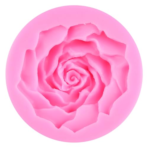 ZiXiang Flower Silicone Molds Rose Flower Fondant Silicone Mold Set Of 4 - color: Style C