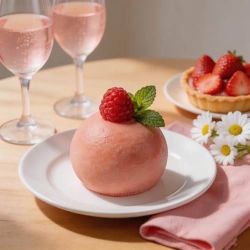 Sphere Silicone Mold for Baking Mousse Cake, 8-Cavity - color: White (Sphere)
