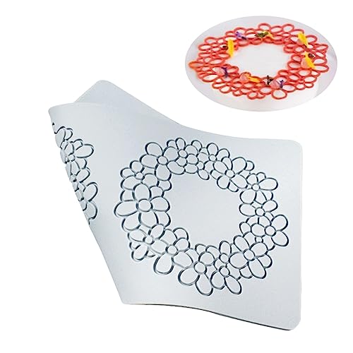 Snowflake Silicone Chocolate Candy Fondant Mold 3D Embossing - size: D_ Flower Ring