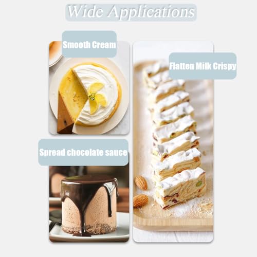 VASANA 2Pcs Plastic Fondant Smoothing Tool for Cake Decor