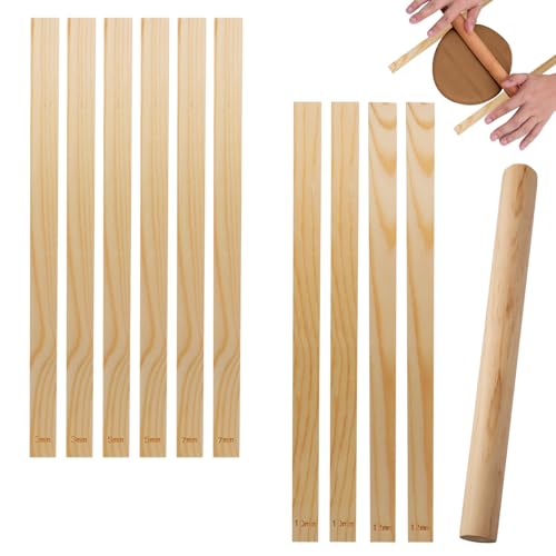suiwotin 11pcs Wooden Pottery Teaching Kit