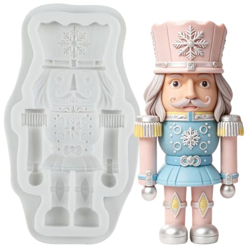 Christmas Nutcracker Silicone Mold Soldier Fondant Candy Molds - color: Style L
