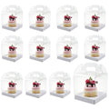 24 Count Individual Cupcake Containers, 4inch Cupcake Boxes Individual, Clear Cupcake Carrier (24, White) - color: White