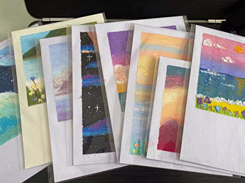 200Pcs 4-5/8''X 5-3/4'' Cello Cellophane Bags Sleeves Fit A2 Cards Envelope
