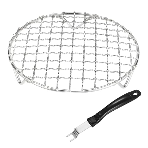 M METERXITY 1-Set Cooling Rack 5.9" Round 201 Stainless Steel, Silver - size: 5.9 Inch