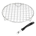 M METERXITY 1-Set Cooling Rack 5.9" Round 201 Stainless Steel, Silver - size: 5.9 Inch