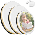 0.5" Cake Drums 8, 10 & 12 Inch (3 Pack/ Size) White, Gold & Black Colors - color: White + Gold + Black, size: 8"+10"+12"