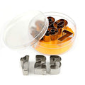 O'Creme Numbers Cookie Cutters Stainless Steel Nine-Piece Set 1-1/2 Inch Each - style: Numbers1.5