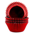 Foil Cupcake Liners Standard Christmas Baking Cups 100 Pcs (Red) - color: Red