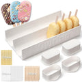 2 Sets 3'' Cakesicle Cutter with 9'' Dual-slot Tray Cake Mold Set - color: White, size: 3in, style: Dual-slot