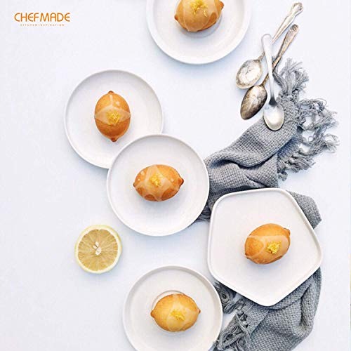 CHEFMADE Muffin Cake pan, 6-Cavity Non-Stick Lemon-Shaped Bakeware for Oven Baking (Champagne Gold) - size: 02 - 6 Cups