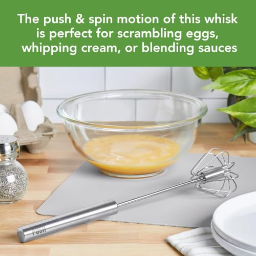 Tovolo Spinning Hand Push Whisk 12 Inch for Whipping and Mixing - style: 12" Hand Push Whisk
