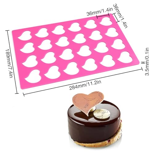 mostsom 3D Hollow Out Lace Mold Love Heart Shape Silicone Mould Lace Pad Exquisite Cake Decorating Grade Craft Mat Fondant Food Lace Cake 3D Mold Baking Sugar Paste Pastry Tools (E_ Love Heart) - size: E_ Love Heart