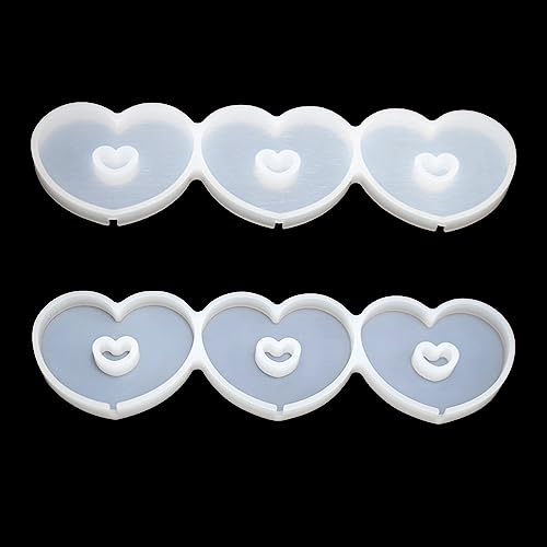 mostsom Silicone Lollipop Mold,Love Wings/Heart/Round Shape Mold,Cake Lollipop Fondant Mold,For Making Lollipop Chocolate Candy Cookie,Hard Candy,No Sticks 2PCS (Z Heart) - size: Z_ Heart