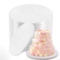 8 Inch Cakeboard 12 Pack, 1/2 Inch Thick Round Cake Boards, Bend Resistant & Sturdy White Cake Cardboard for Presenting Heavy/Tall Tiered Cakes, Base Para Pastel - size: 8 inch