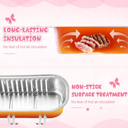 Tioncy 100 Pcs Mini Loaf Pans with Lids Spoons, Bow - style: Bow