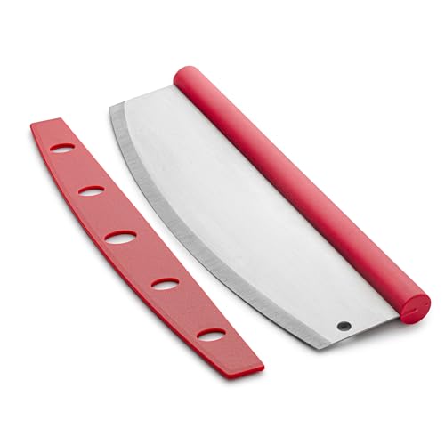Fantes Rocking Pizza Cutter, Stainless Steel with Blade Guard and Comfort Handle, The Italian Market Original since 1906 - style: Rocking Pizza Cutter