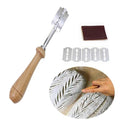 Bread Lame, Stainless Steel Bread Lame Dough Scoring Knife, Premium Sourdough Scoring Tool Bread Scorer with 10 Razor Blades for Scoring Sourdough Bread.