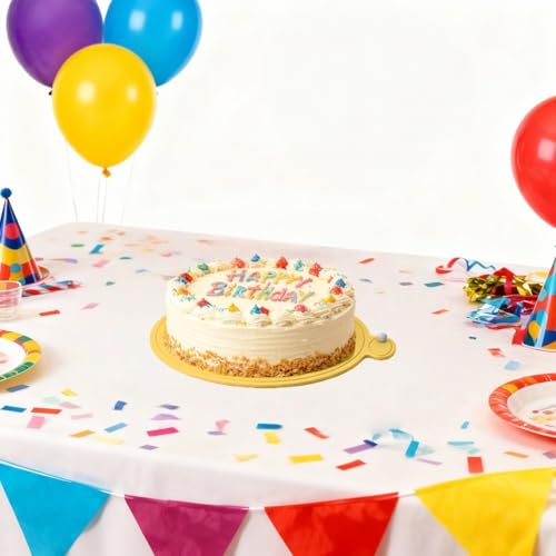 100 Pcs Mini Cake Boards for Cake Pastry (Gold) - color: 50 Square and 50 Round（gold）