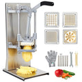 BIEAMA French Fry Cutter with 4 Blades, 1/4", 3/8", 1/2" & 8 Wedge - size: 1/4" & 3/8" & 1/2 & 8-wedge (Vertical Machine)