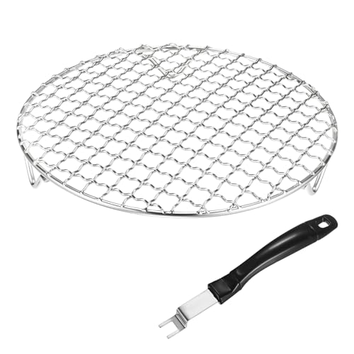 M METERXITY 1-Set Cooling Rack 7.9" Round 201 Stainless Steel, Silver - size: 7.9 Inch