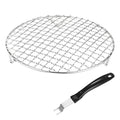 M METERXITY 1-Set Cooling Rack 7.9" Round 201 Stainless Steel, Silver - size: 7.9 Inch