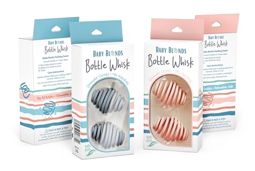 Baby Bottle Formula Whisk – Silicone Mixing Ball to Eliminate Clumps & Reduce Bubbles – Fast, Smooth Formula Blending for Newborn & Infant Bottles – BPA-Free, Dishwasher Safe, Easy to Clean (Pink)