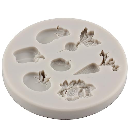 Sijiangmold Vegetable Fruit Silicone Mold Flower Leaf Fondant Mold - color: Style C